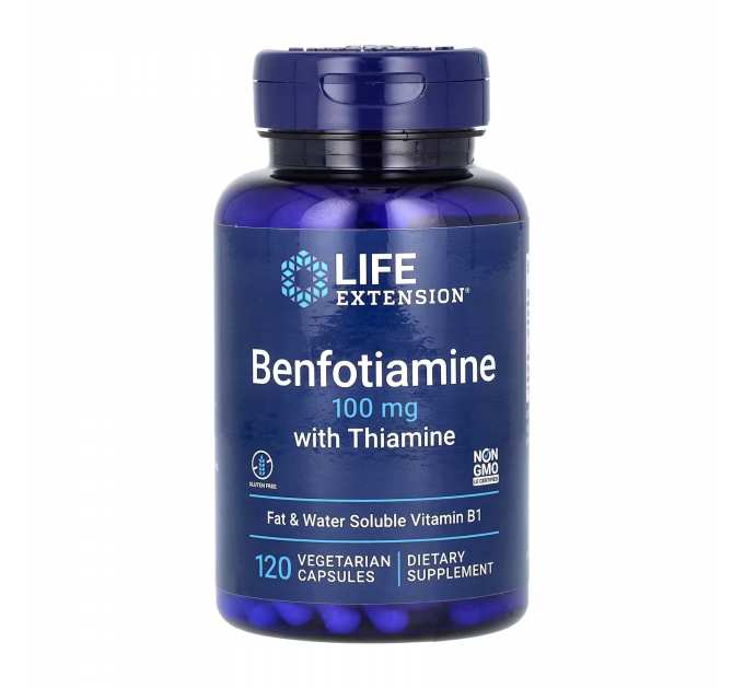 Benfotiamine with Thiamine	100 mg - 120 vcaps (До 09.26)