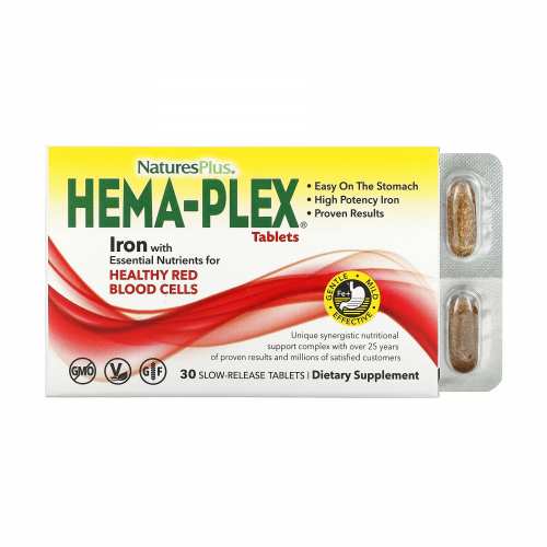 Hema-Plex - 30 tabs (blister) (Пошкоджена упаковка) Hema-Plex - 30 tabs (blister) (Пошкоджена упаковка)