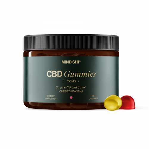 CBD Gummies Full Spectrum 750 mg Cherry & Banana - 30 gummies (Пошкоджена кришка)