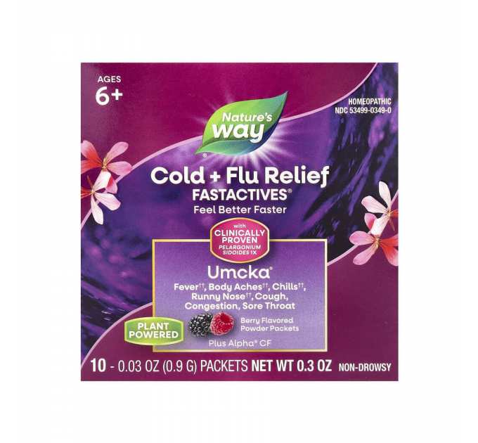 Umcka Cold & Flu Berry Fastactv - 10x.912g