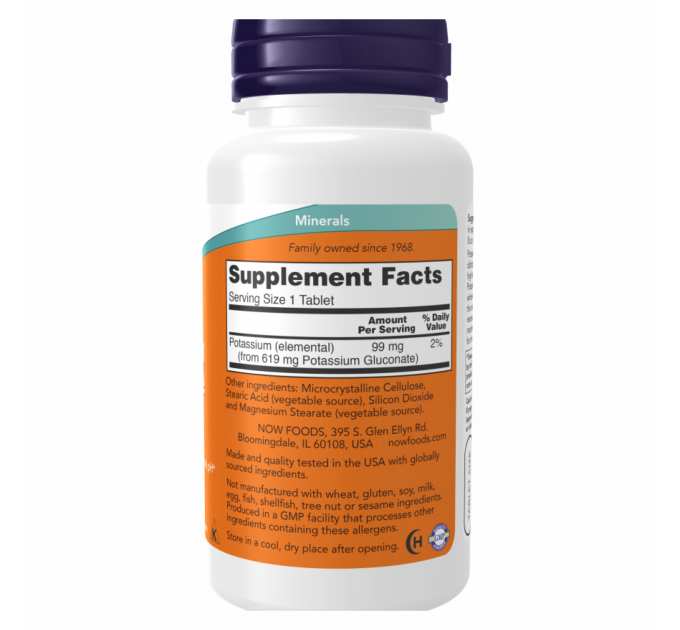 Potassium Gluconate 99mg - 100 tabs