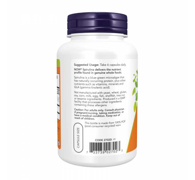 Spirulina 500 mg - 120 vcaps