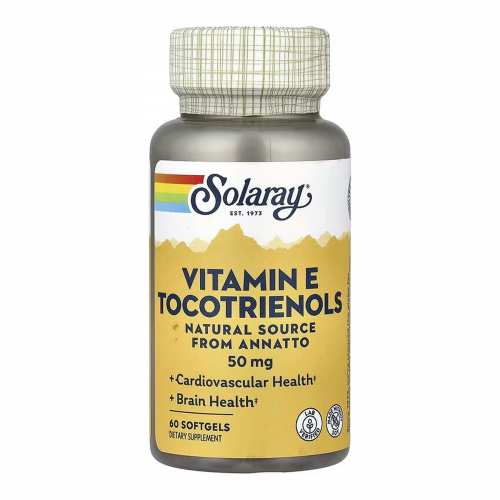 Vitamin E Tocotrienols, Annatto 50mg - 60 softgels (До 10.26)