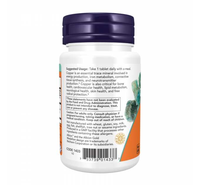 Copper Glycinate 3mg - 120 tabs