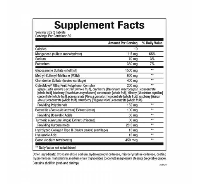 OsteoMove® Extra Strength Joint Care - 120 tabs