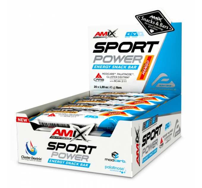 Sport Power Energi Snack Bar - 20x45g Tropical Mango