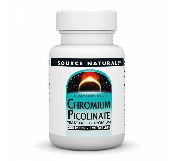 Chromium Picolinate 200 mcg Yeast Free - 120 tabs