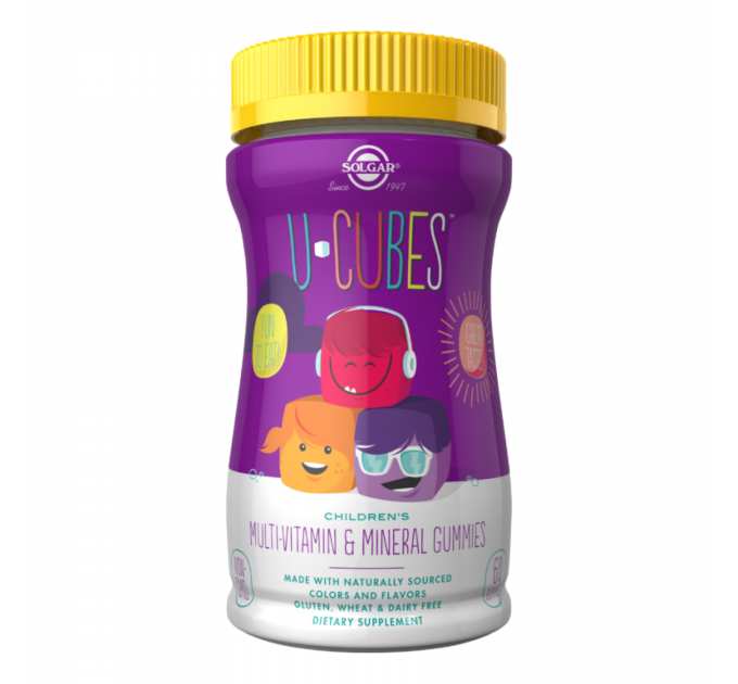 U-Cubes Children's Multi-Vitamin & Mineral - 60 Gummies