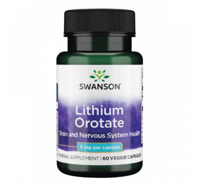 Lithium Orotate 5mg - 60veg caps