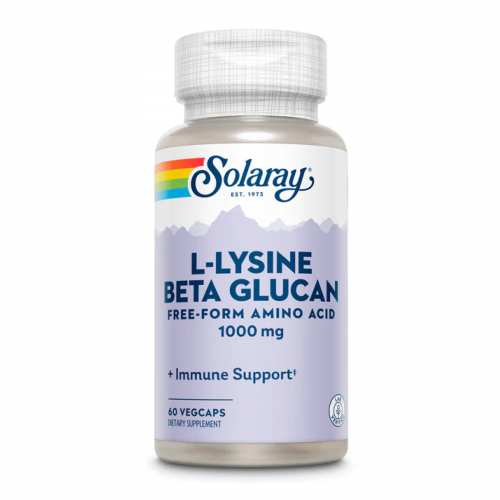 L-Lysine with Beta Glucan 1000mg - 60 vcaps