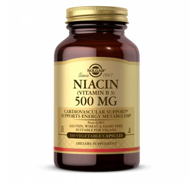 Niacin (Vitamin B3) 500mg - 100 vcaps