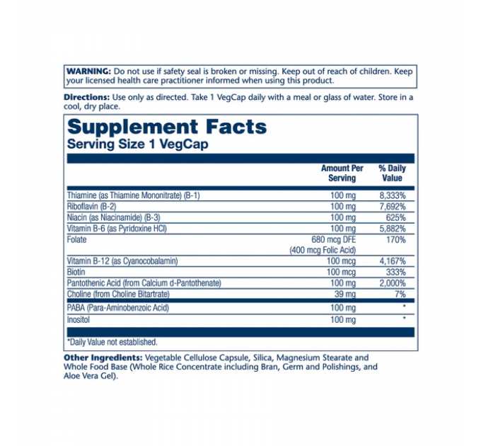 Vitamin B-Complex 100 - 100 vcaps