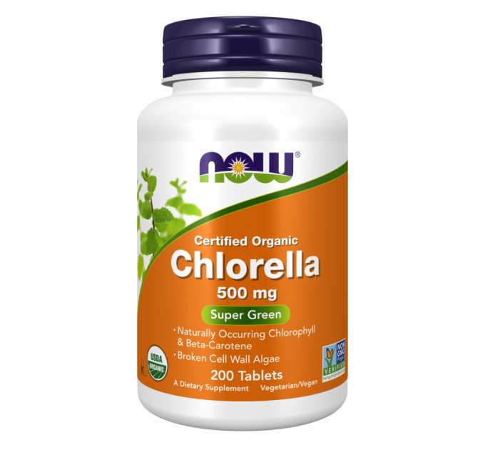 Organic Chlorella 500mg - 200 tabs