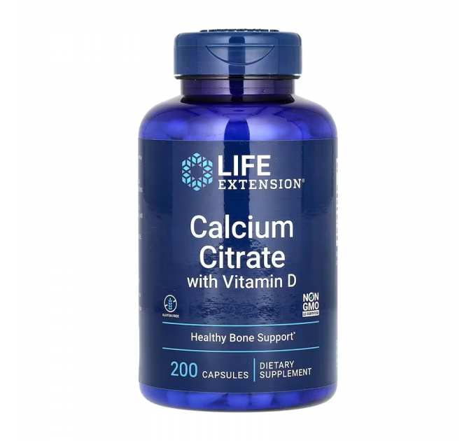 Calcium Citrate with Vitamin D - 200 caps