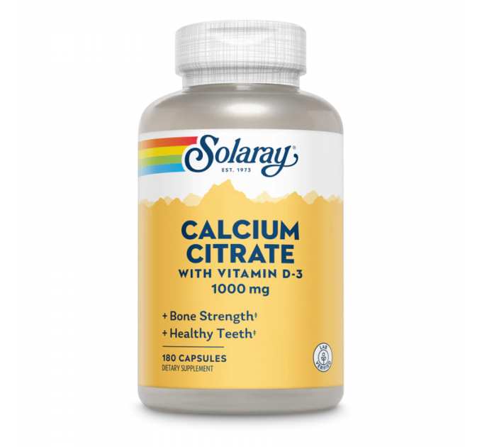 Calcium Citrate w/Vit D-3 1000mg - 180 caps