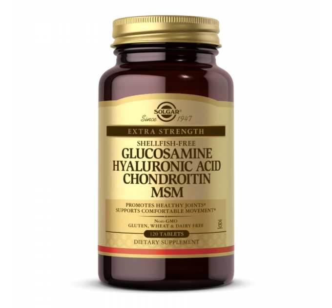 Glucosamine Hyaluronic Acid Chondroitin MSM (Shellfish-Free) - 120 tabs