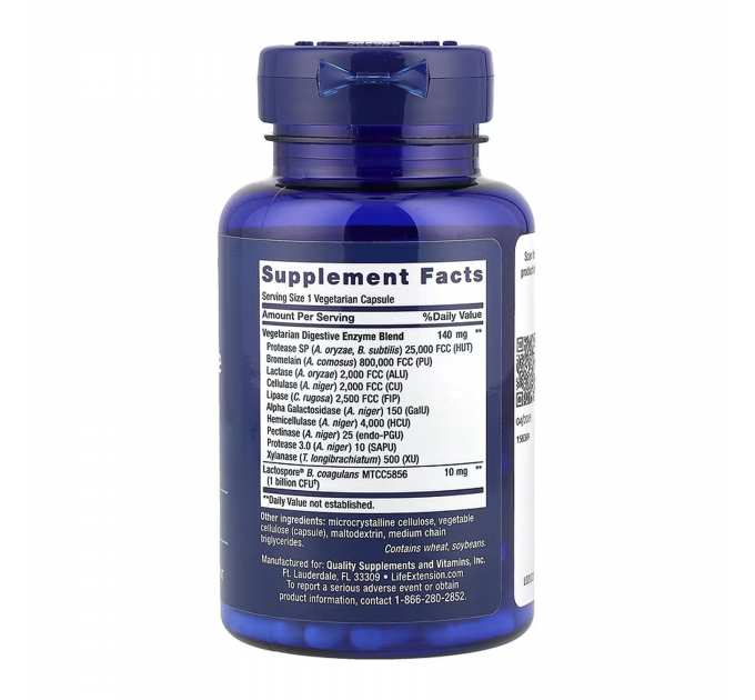 Enhanced Super Digestive Enzymes and Probiotics - 60 vcaps