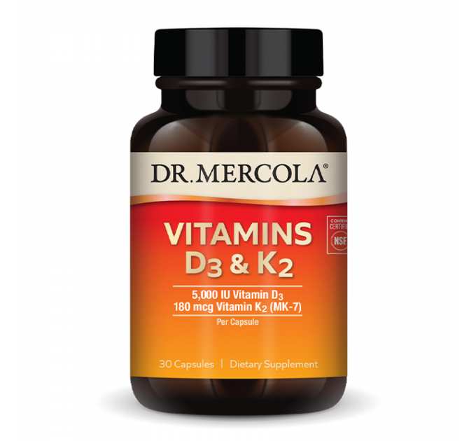 Vitamins D3 & K2 - 30 caps