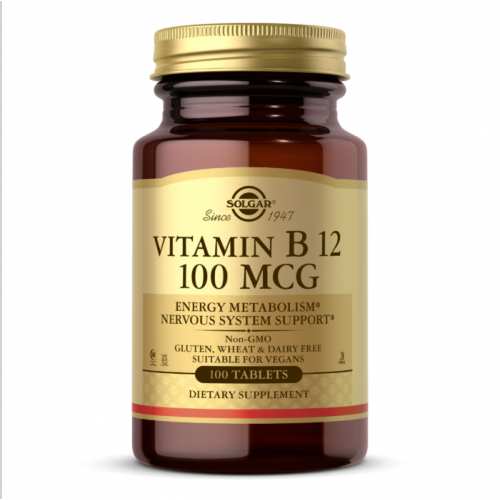 Vitamin B12 100mcg - 100 tabs