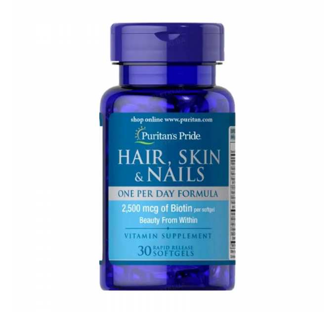 Hair, Skin & Nails One Per Day Formula - 30 softgels