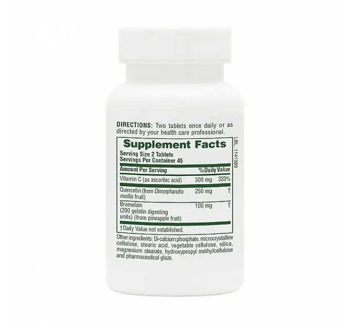 Quercetin + VIT C Bromelain - 90 tabs