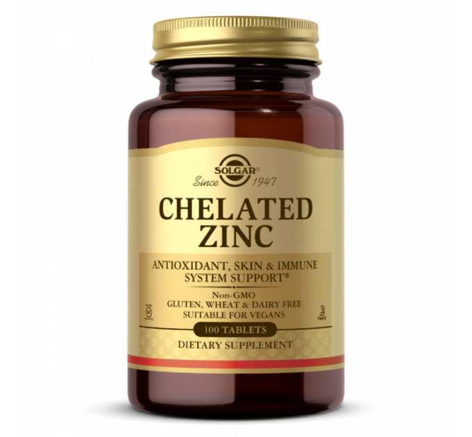 Chelated Zinc - 100 tabs