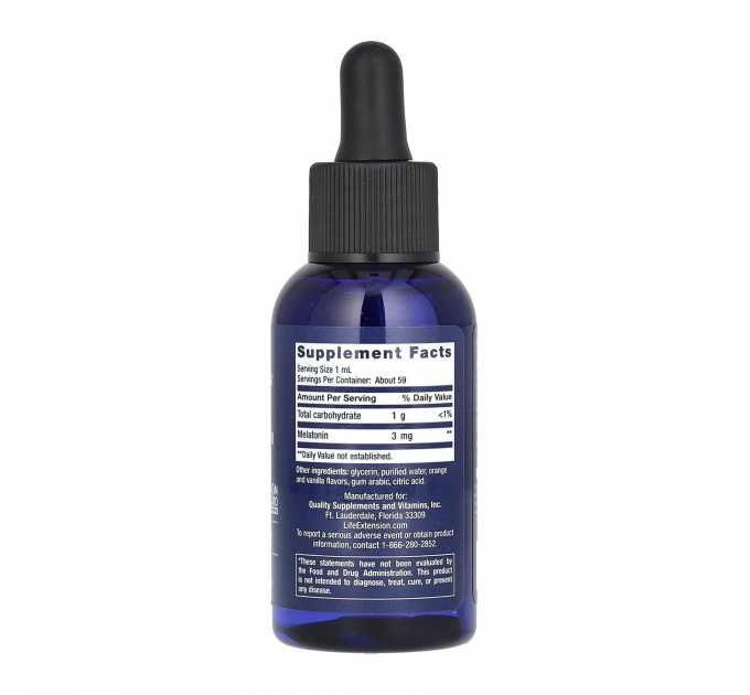 Fast-Acting Liquid Melatonin (Citrus-Vanilla) - 2 fl oz