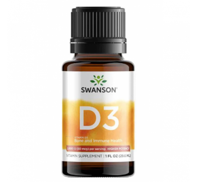 Vitamin D3 Bone and Immune Health 2000 IU (50mcg) -1fl(29.6ml)