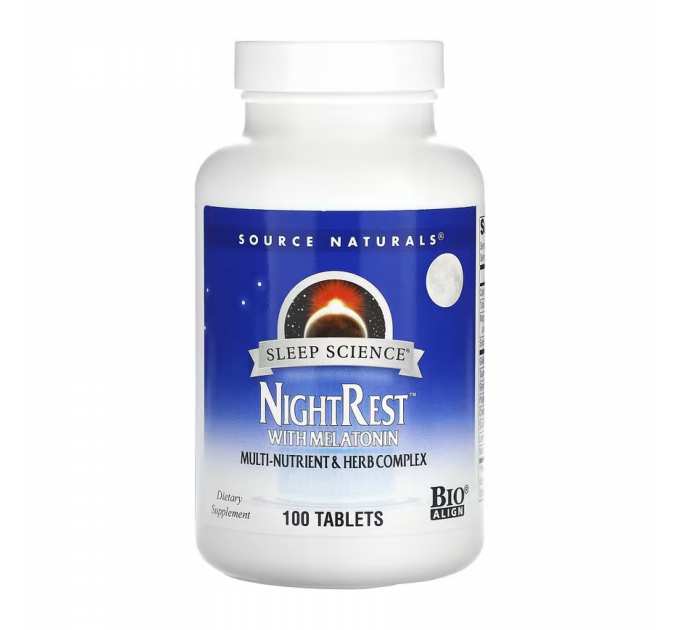 Sleep Science® NightRest™ with Melatonin - 100 tabs