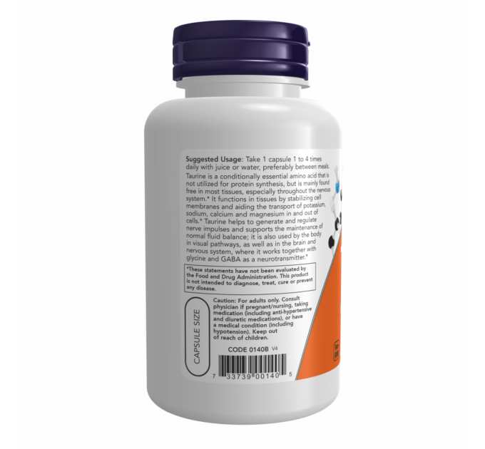 TAURINE 500mg - 100 caps
