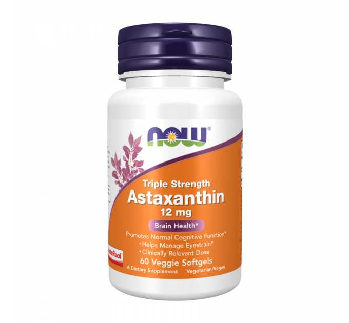 Astaxanthin 12 mg Triple Strength - 60 veg softgels