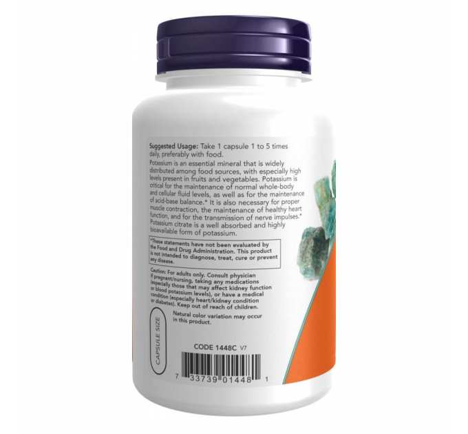 Potassium Citrate - 180 vcaps