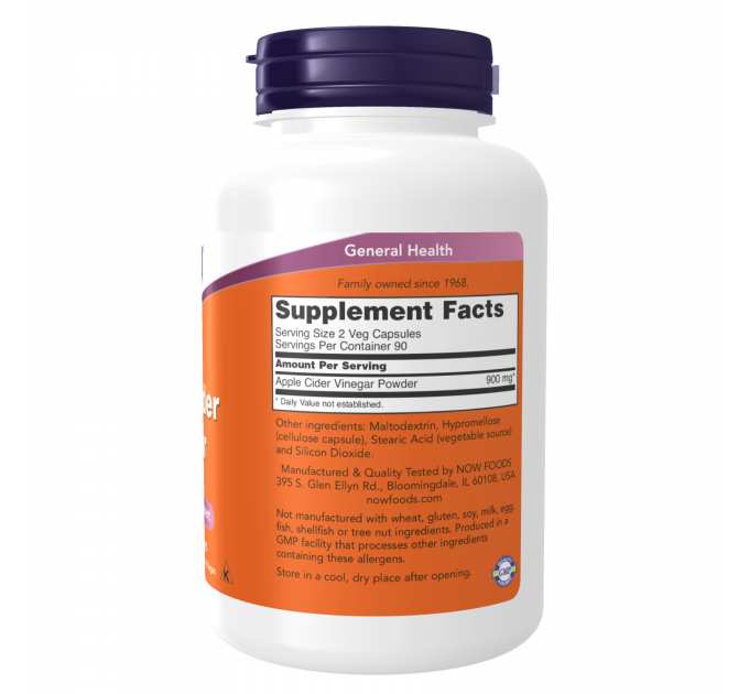 Apple Cider Vinegar 450 mg - 180 vcaps