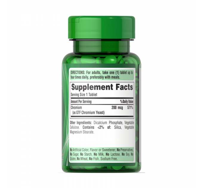GTF Chromium 200 mcg - 100 tabs
