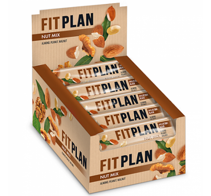 Fitness Plan Muesli Bar - 30x30g Nut Mix