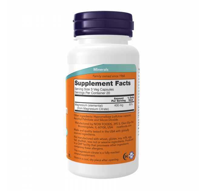 Magnesium Citrate - 60 vcaps