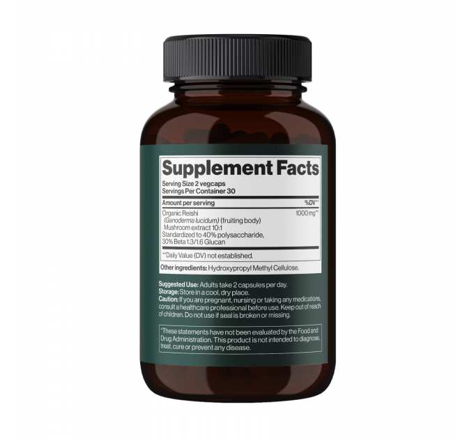 Reishi Mushroom 1000 mg - 60 vegcaps