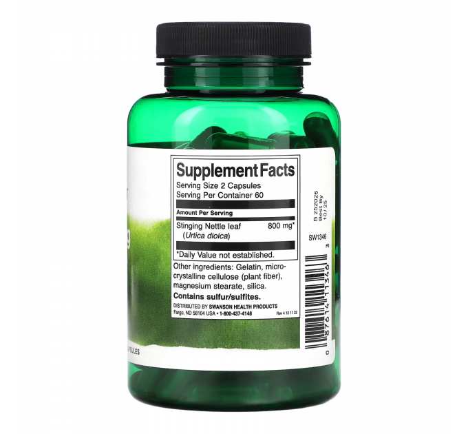 Stinging Nettle Leaf 400mg - 120 caps