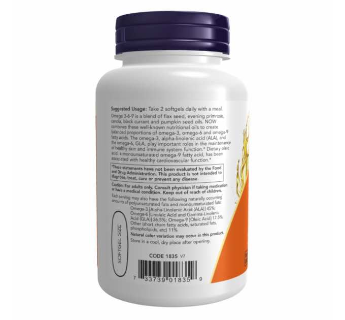 Omega 3-6-9 1000 mg - 250 Softgels