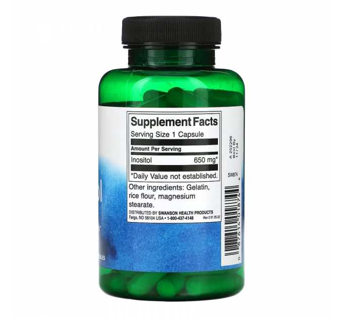 Inositol 650mg - 100 caps