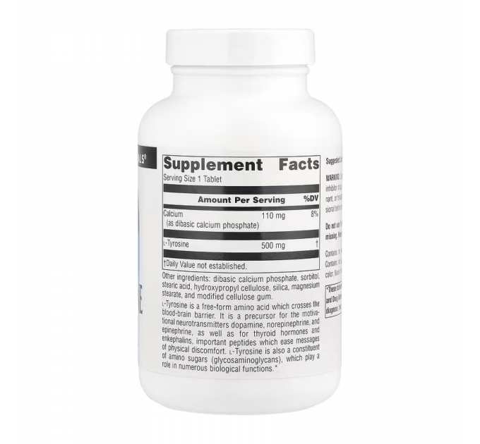 L-Tyrosine 500mg - 100 tabs