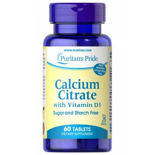 Calcium Citrate with Vitamin D - 60 Tablets