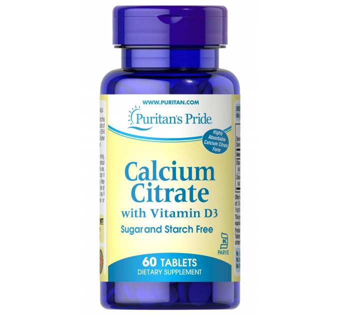 Calcium Citrate with Vitamin D - 60 Tablets