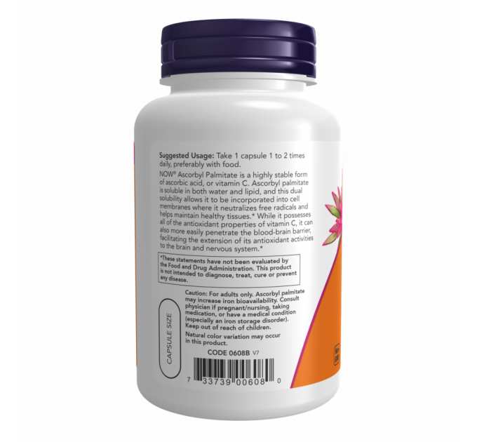Ascorbyl Palmitate 500 mg - 100 vcaps