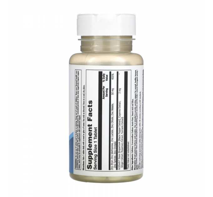 Zinc 50mg - 60 tabs