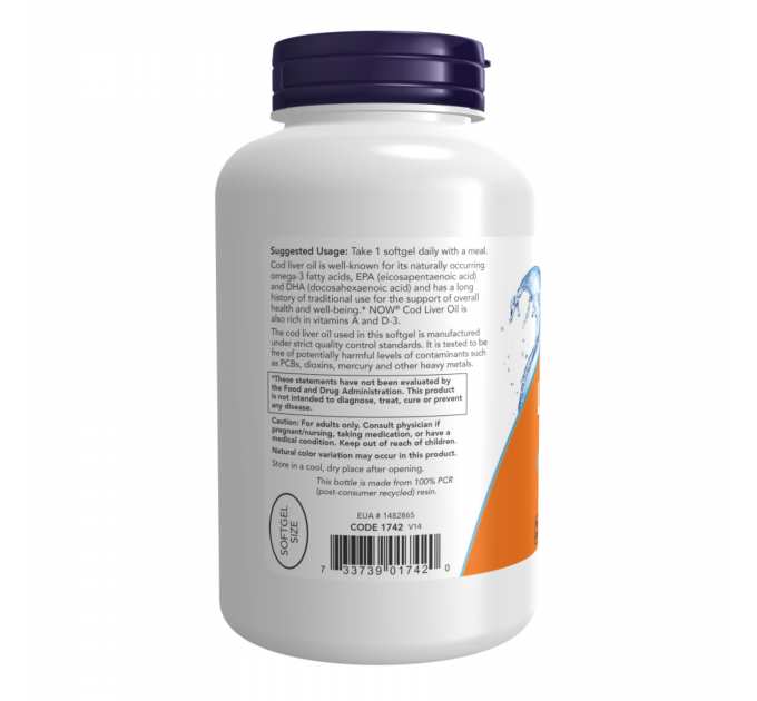 Cod Liver Oil 650mg - 250 sgels