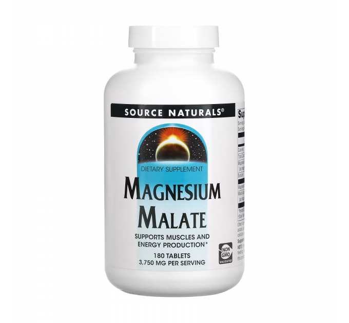 Magnesium Malate 1250 mg - 180 tabs