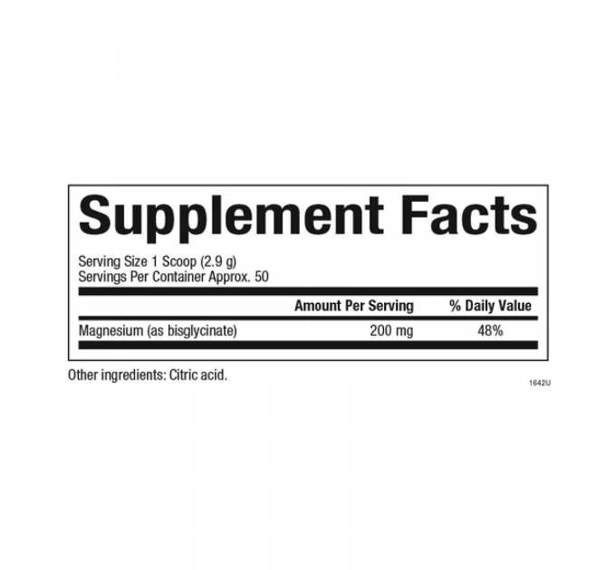 Magnesium Bisglycinate 200mg - 145g Pure