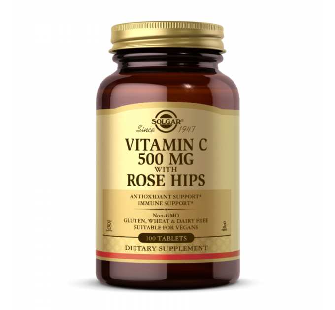 Vitamin C 500mg with Rose Hips - 100 tabs