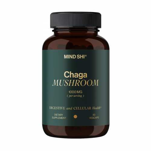 Chaga Mushroom 1000 mg - 60 vegcaps (Пошкоджена банка)